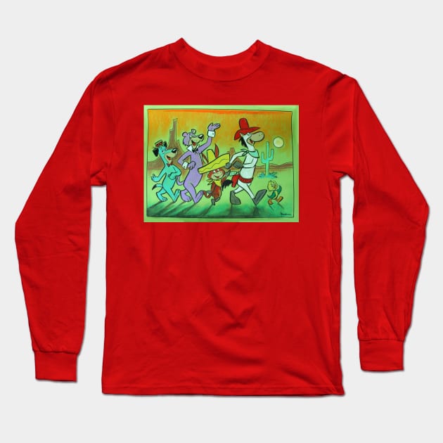 Quick Draw McGraw Long Sleeve T-Shirt by BennettBlackLight